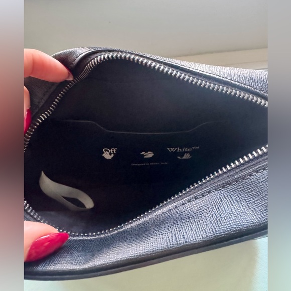 OFF-WHITE Diag Crossbody Camera Bag Black/White Convertible Belt Bag Fanny Pack - Picture 12 of 15